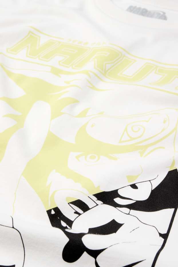 Hommes - T-shirt - oversize - Naruto - blanc