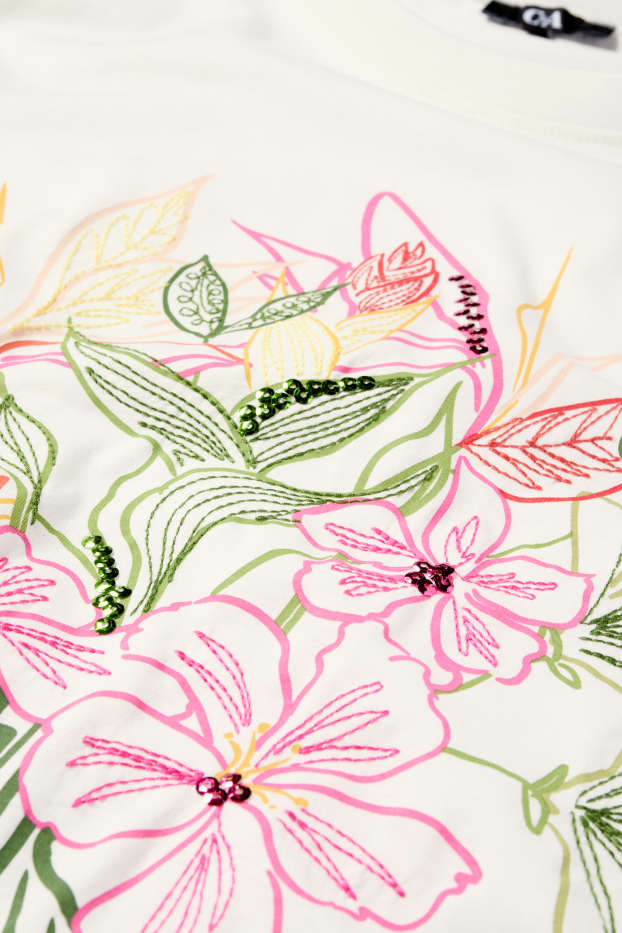 Dona - Samarreta de màniga curta - regular fit - blanc