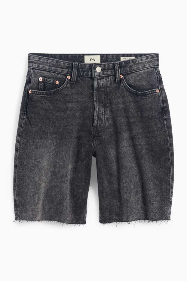 Femmes - Short en jean - mid waist - LYCRA® - gris