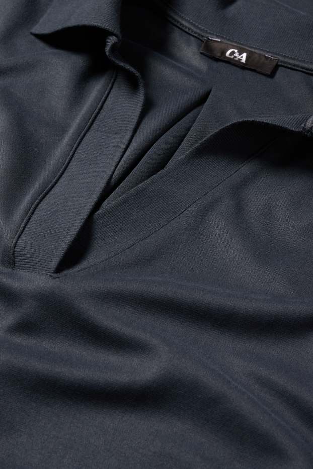 Mujer - Vestido tipo polo - gris oscuro