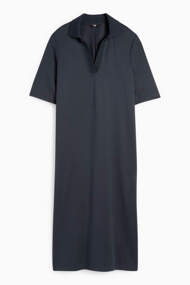 Mujer - Vestido tipo polo - gris oscuro
