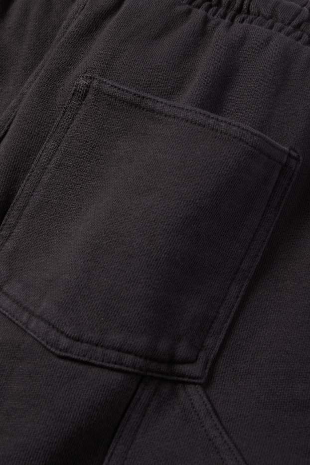 Enfants garçons - Short en molleton - gris foncé