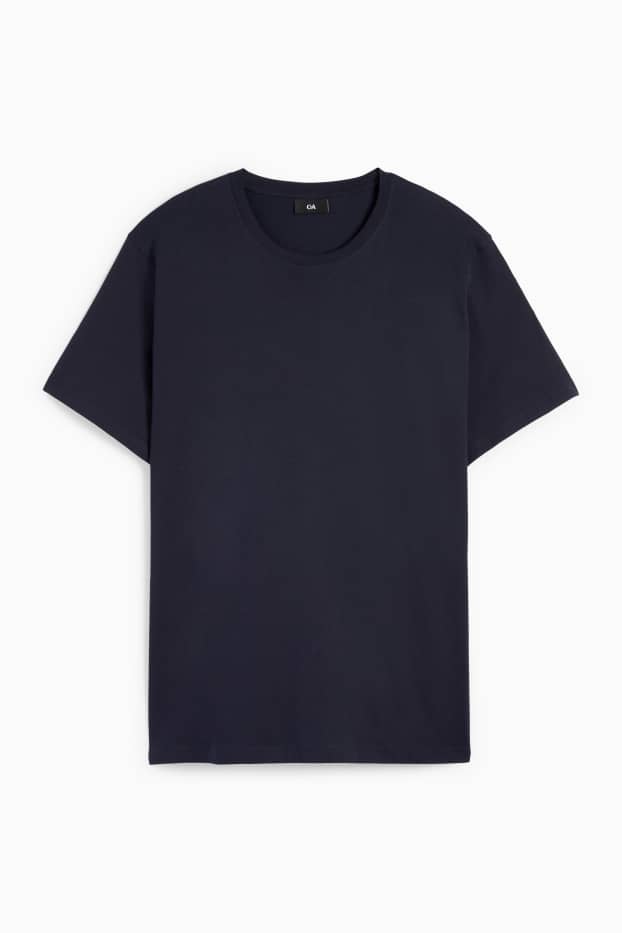 Uomo - T-shirt - regular fit - blu scuro