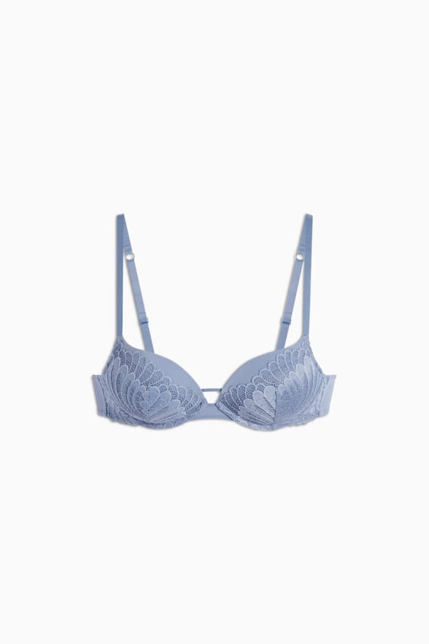 Dames - BH met beugels - push-up - blauw