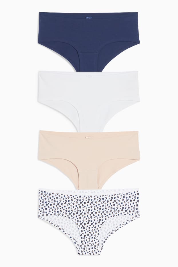 Damen - Multipack 4er - Hipster - dunkelblau