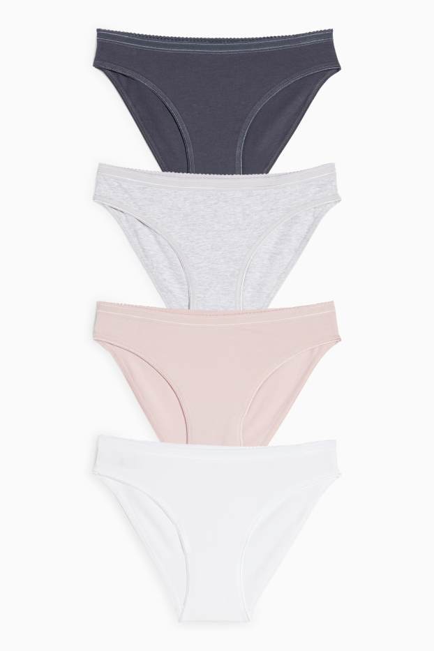 Women - Multipack of 4 - knickers - rose