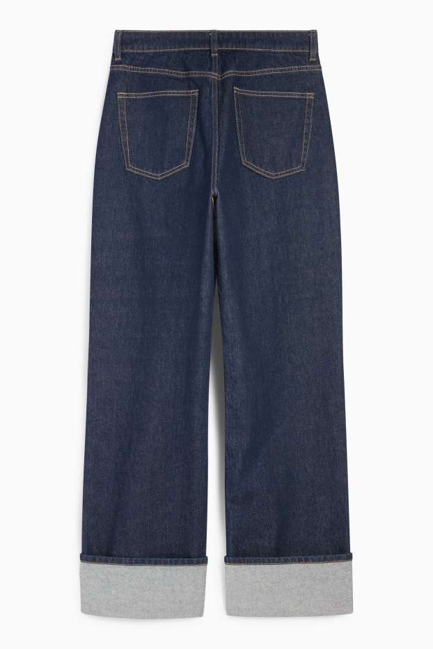 Dona - Baggy jeans - mid waist - texà blau fosc