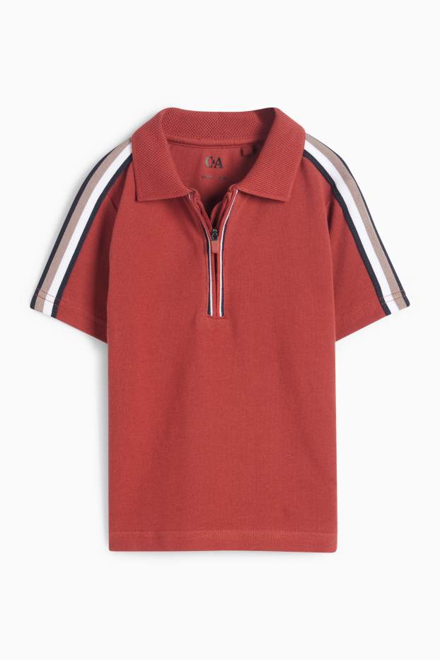 Children Boys - Polo shirt - dark red