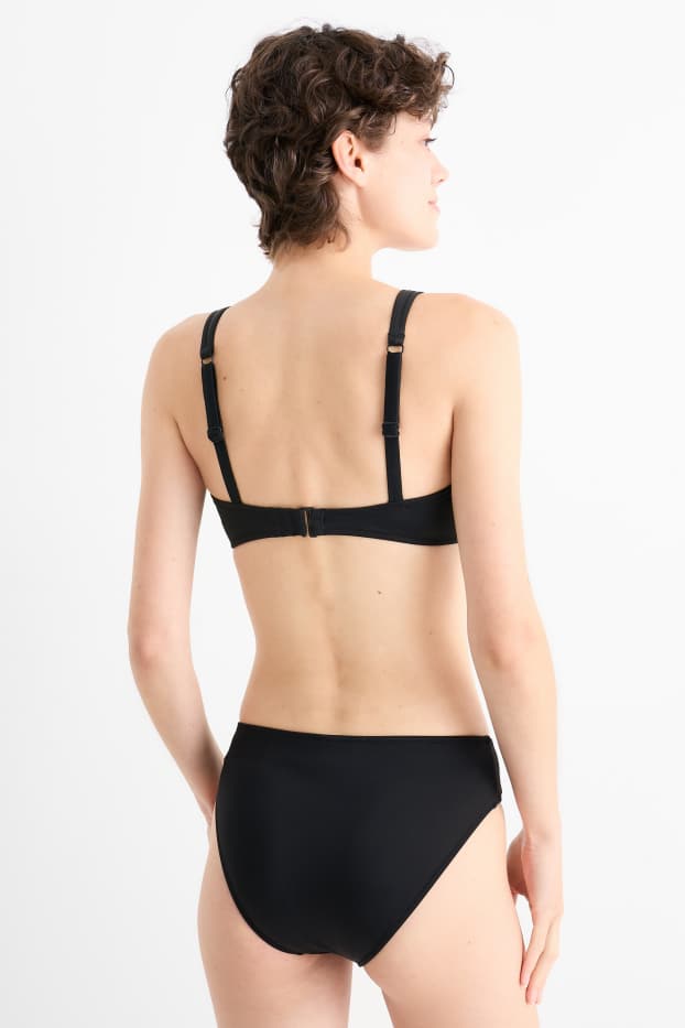 Dámské - Spodní díl bikin - mid waist - LYCRA® XTRA LIFE™ - černá