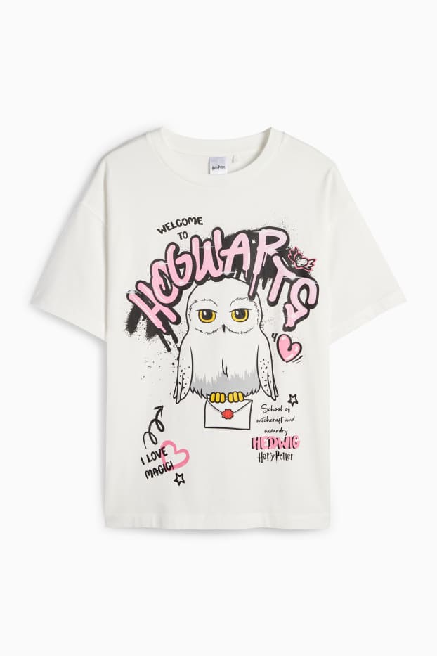 Kinder Mädchen - Harry Potter - Kurzarmshirt - weiss