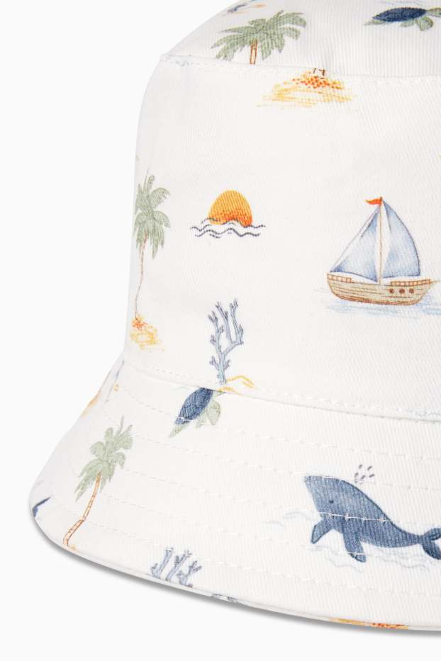 Bebeluși - băieți - Ocean - pălărie bebeluși - alb-crem