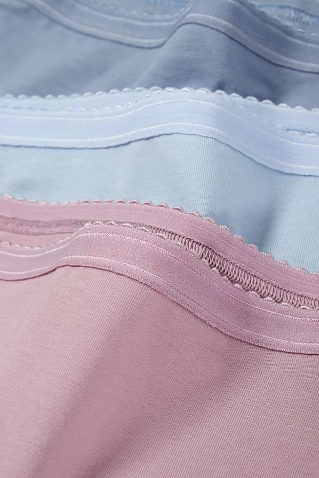 Femmes - Lot de 3 - culottes - violet clair