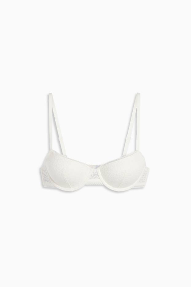 Dames - BH met beugels - DEMI - voorgevormd - wit