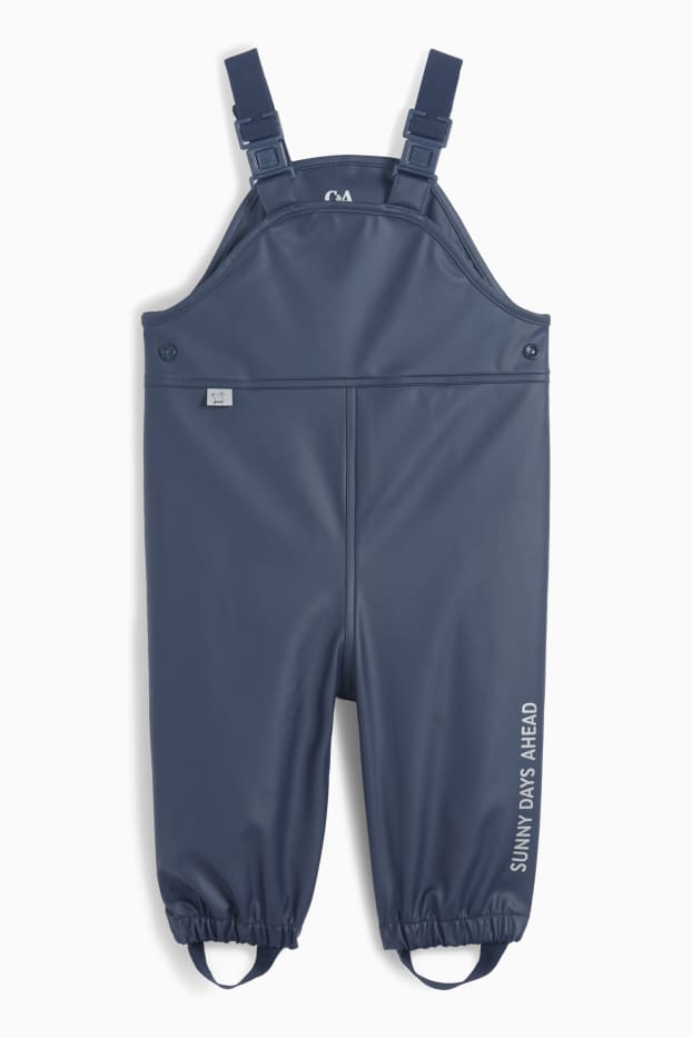 Baby Mädchen - Baby-Regenhose - wasserdicht - dunkelblau