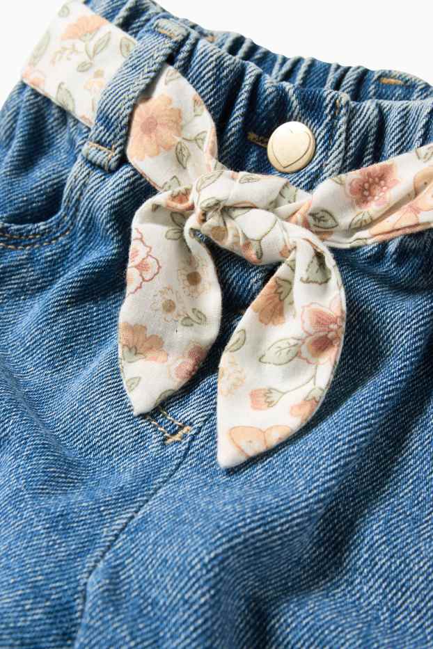 Baby Mädchen - Baby-Jeans - jeansblau