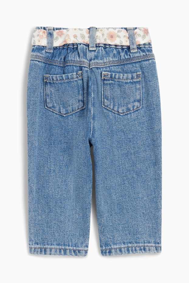 Baby Mädchen - Baby-Jeans - jeansblau