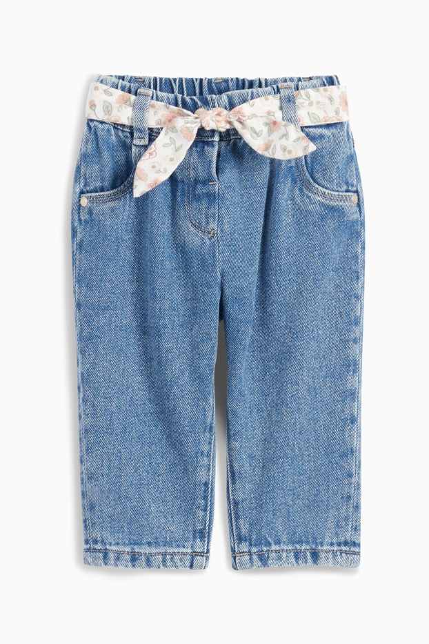 Baby: meisjes - Babyspijkerbroek - jeansblauw