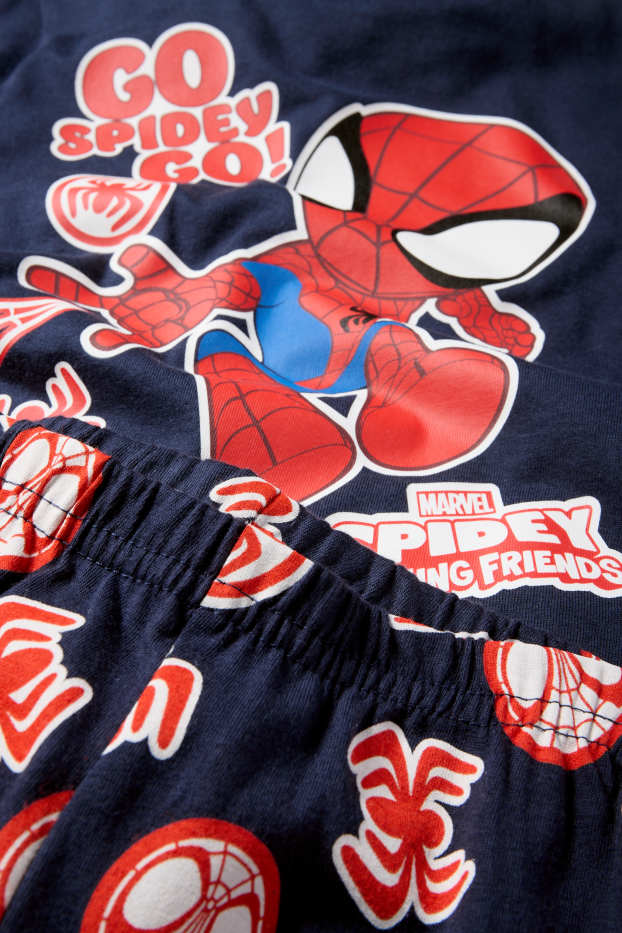 Kinder Jungen - Spidey und seine Super-Freunde - Pyjama - 2 teilig - dunkelblau