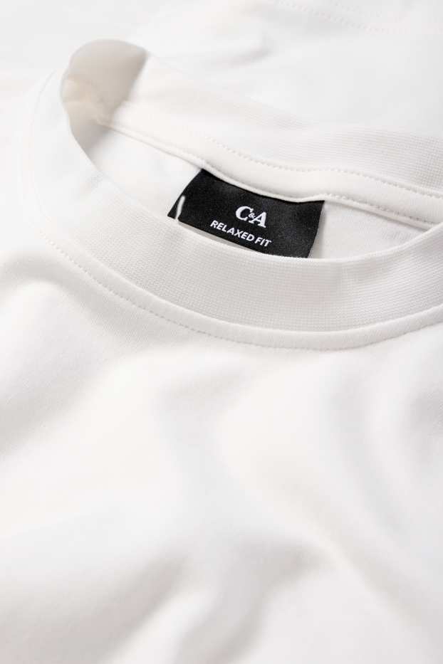 Herren - Multipack 2er - T-Shirt - Relaxed Fit - weiß