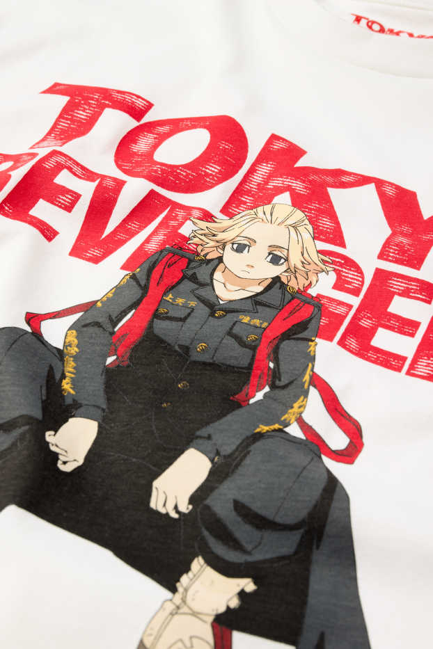 Heren - T-shirt - relaxed fit - Tokyo Revengers - wit