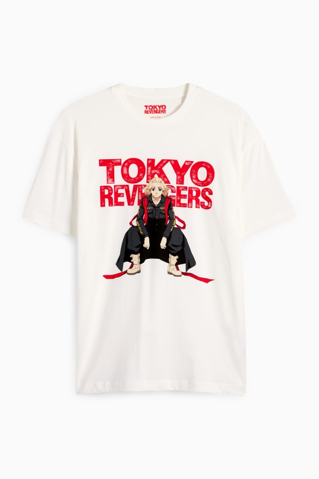 Heren - T-shirt - relaxed fit - Tokyo Revengers - wit