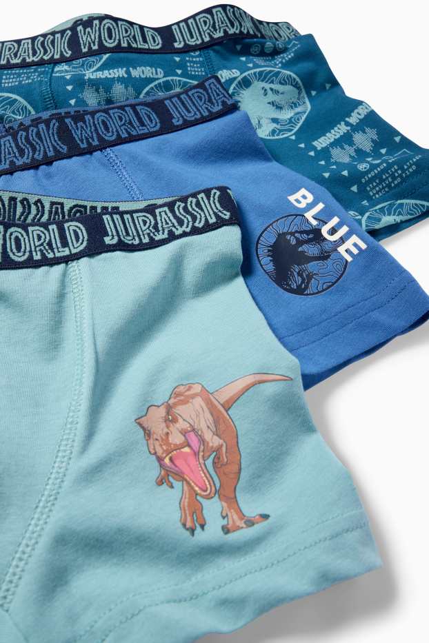 Nen - Paquet de 3 - Jurassic World - bòxers - blau fosc