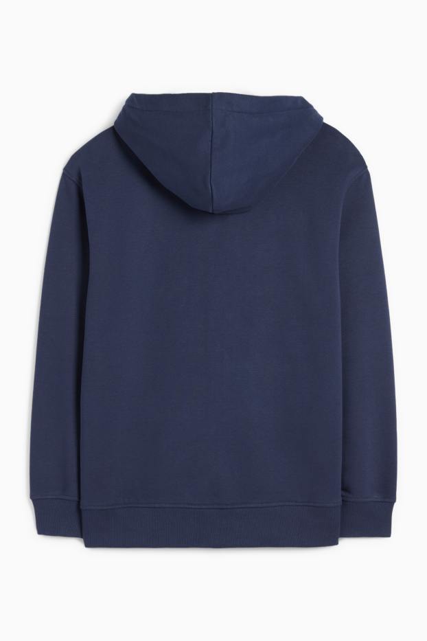 Kinder Jungen - Sweatjacke mit Kapuze - dunkelblau