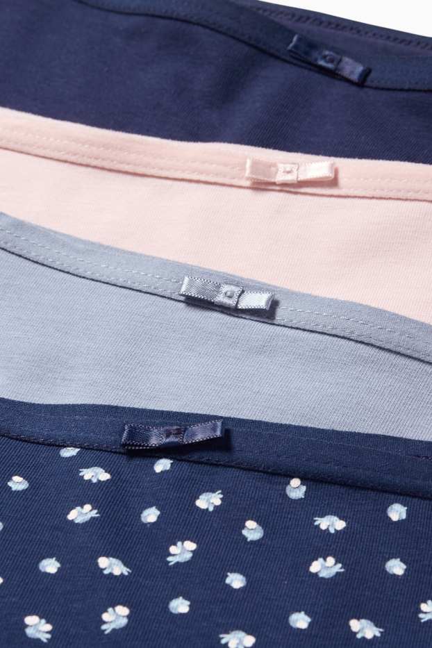 Donna - Confezione da 4 - coulotte - blu scuro
