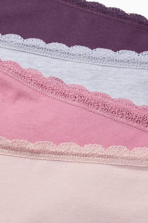 Damen - Multipack 4er - Slip - rosa