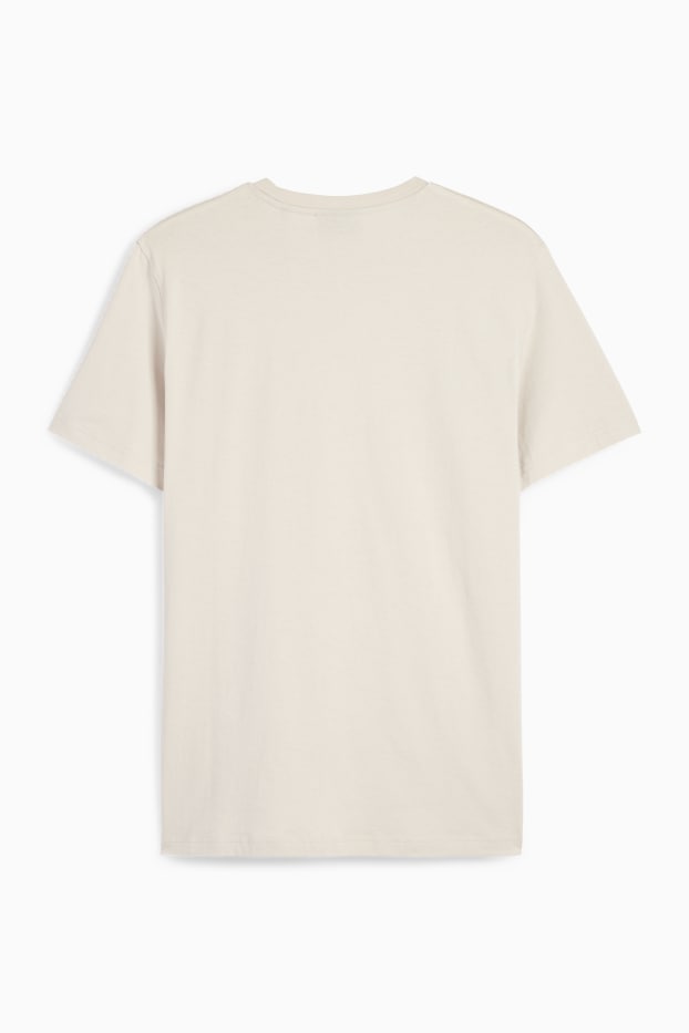 Uomo - T-shirt - regular fit - beige