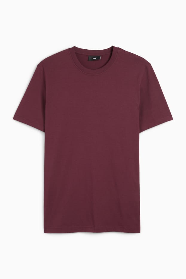 Herren - T-Shirt - Regular Fit - bordeaux