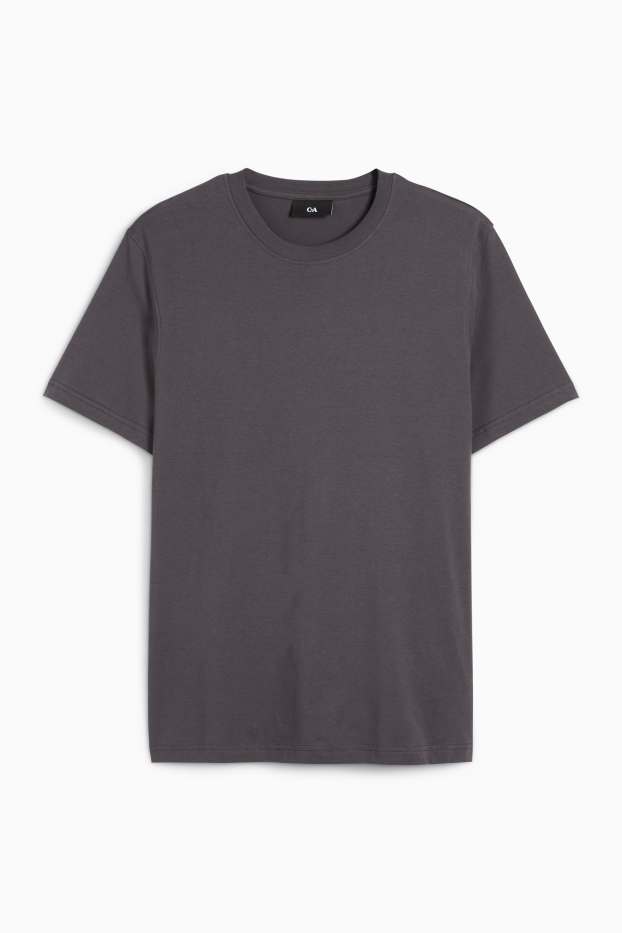 Bărbați - Tricou - regular fit - gri închis