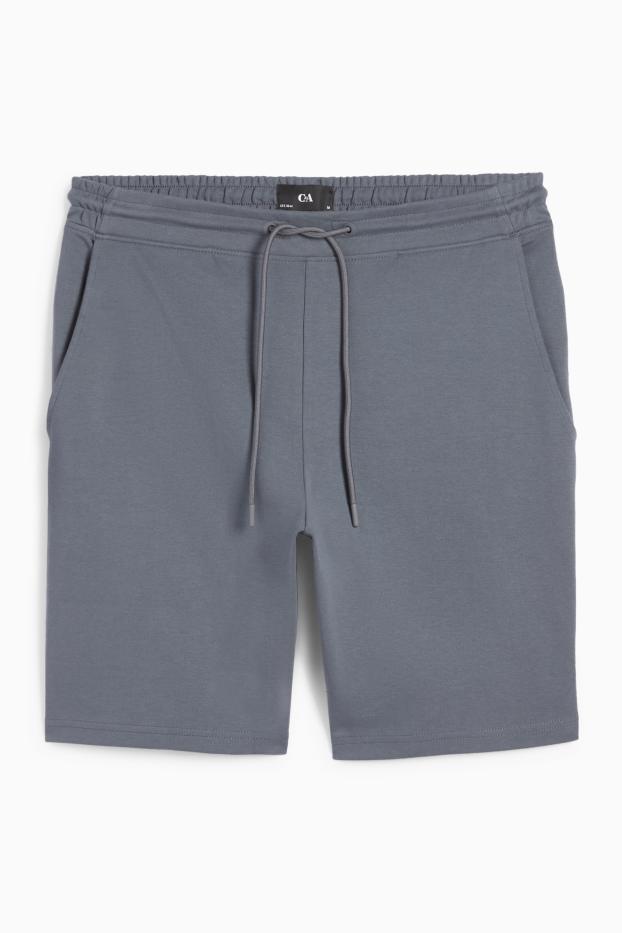 Home - Pantalons curts de xandall - gris fosc
