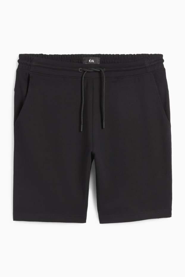 Heren - Sweatshorts - zwart