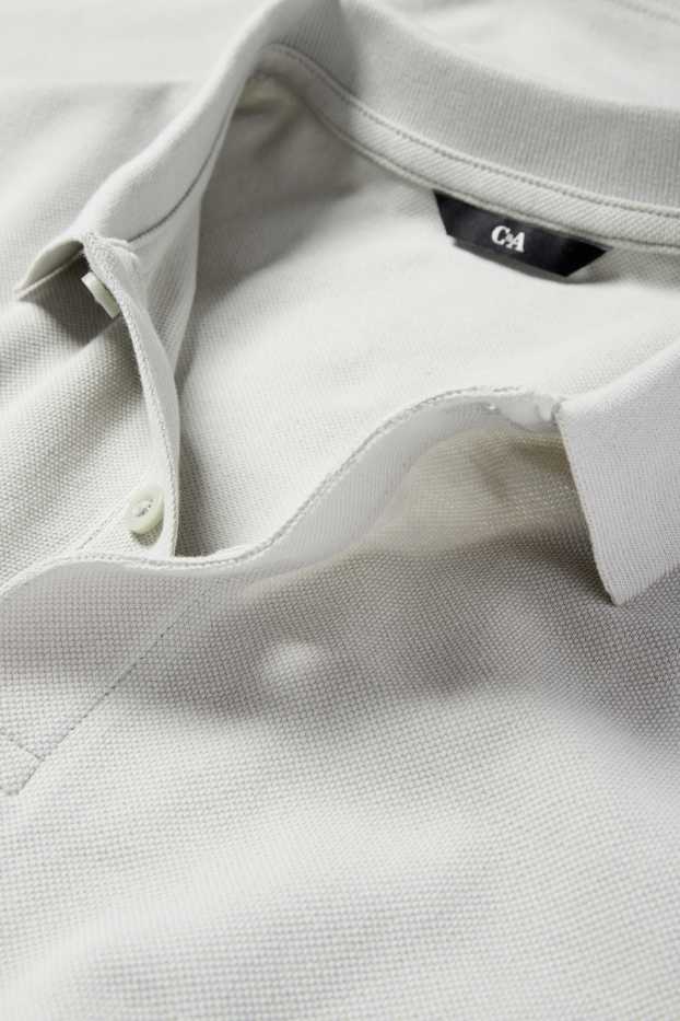 Men - Polo shirt - regular fit - light gray