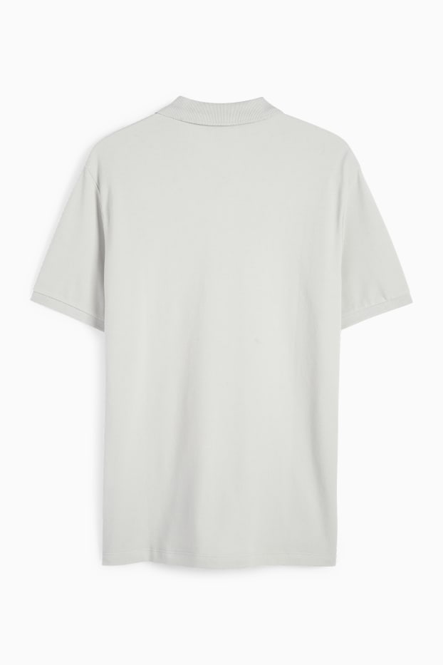Men - Polo shirt - regular fit - light gray