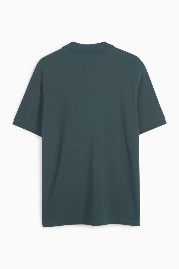 Herren - Poloshirt - Regular Fit - dunkelgrün