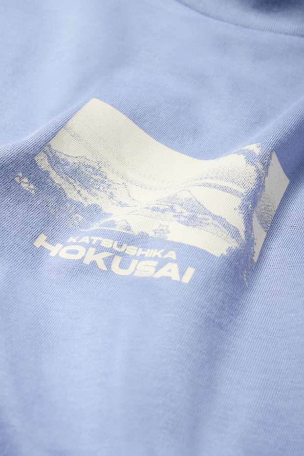 Herren - T-Shirt - Relaxed Fit - blau
