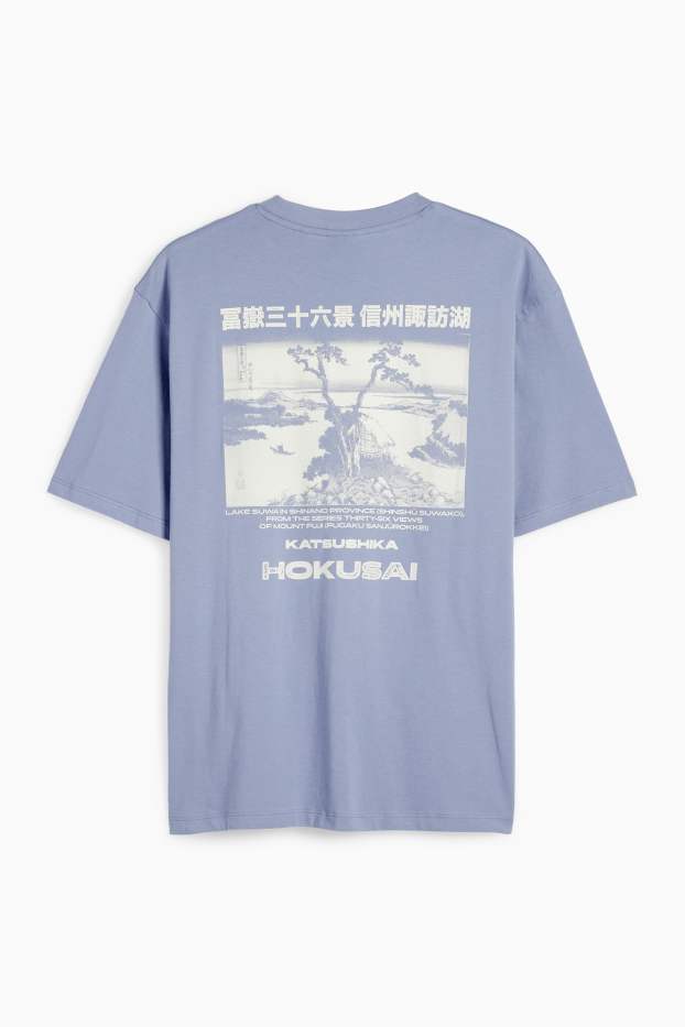 Herren - T-Shirt - Relaxed Fit - blau