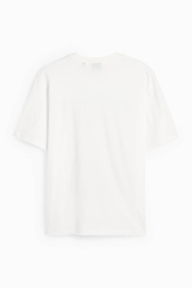 Herren - T-Shirt - Relaxed Fit - weiß