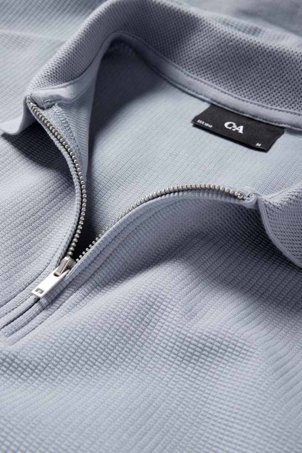 Herren - Poloshirt - Regular Fit - strukturiert - hellblau