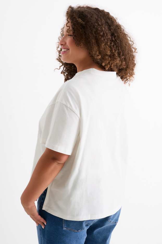 Dona - Samarreta de màniga curta - oversized - blanc