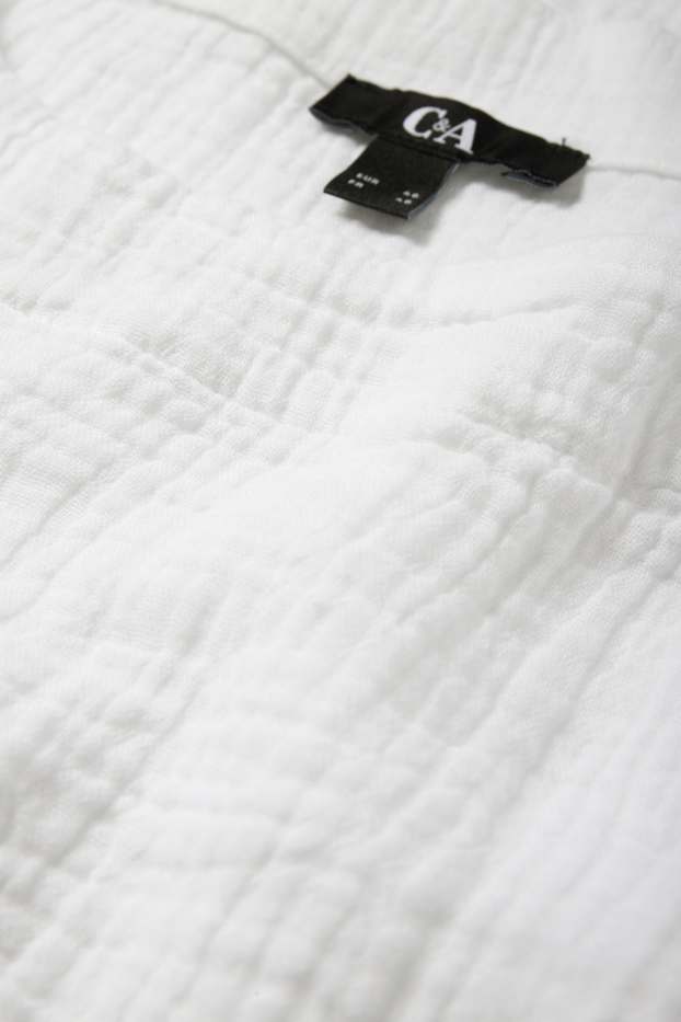 Donna - Blusa di mussola - bianco
