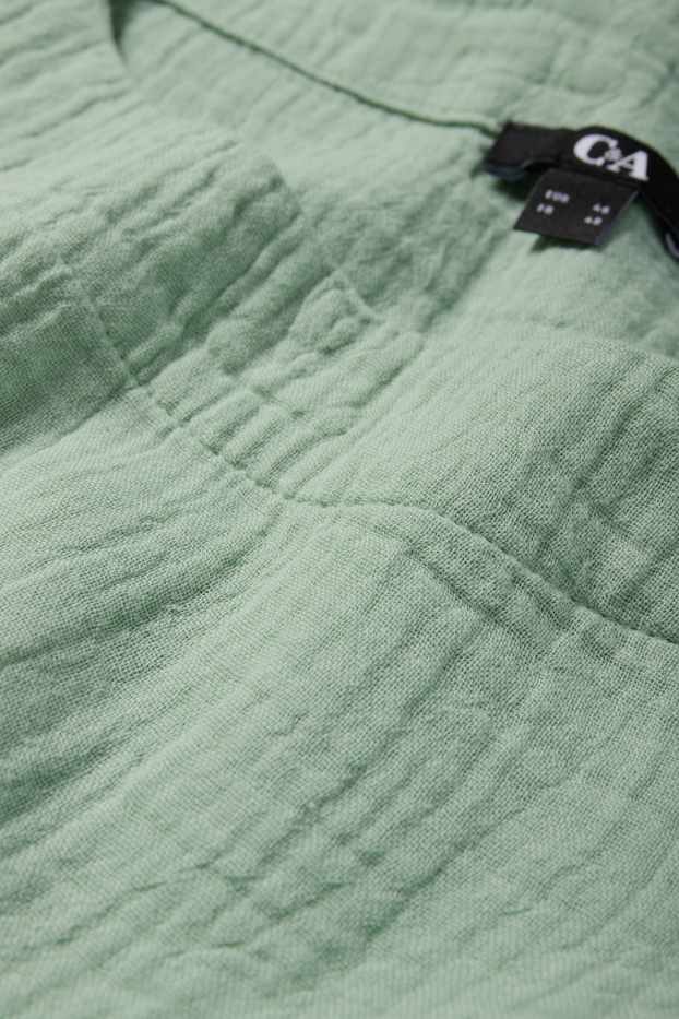 Femmes - Chemisier en gaze de coton - vert