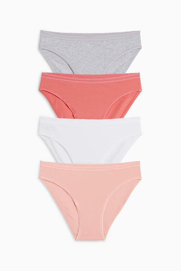 Femmes - Lot de 4 - culottes - rose