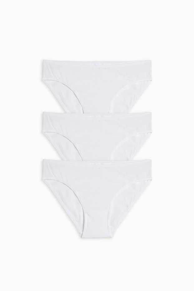 Femmes - Lot de 3 - culottes - blanc