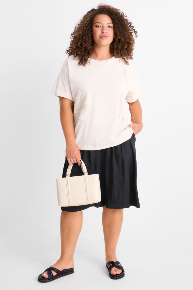 Donna - Bermuda - vita alta - nero