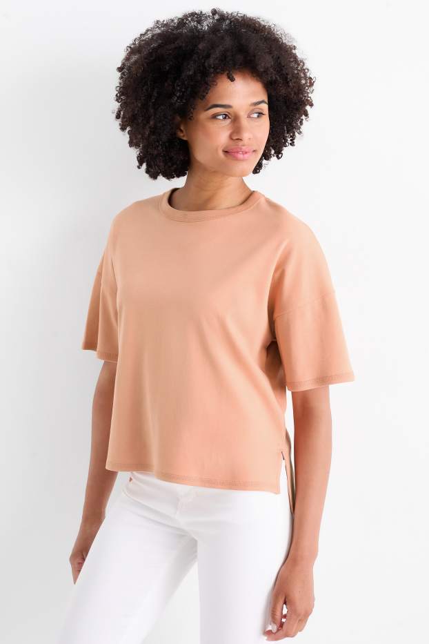 Damen - T-Shirt - Oversized - terracotta