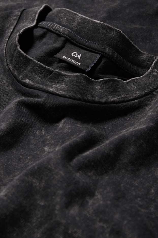 Men - T-shirt - relaxed fit - black