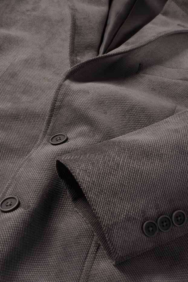 Pánské - Sako - regular fit - strukturované - šedá